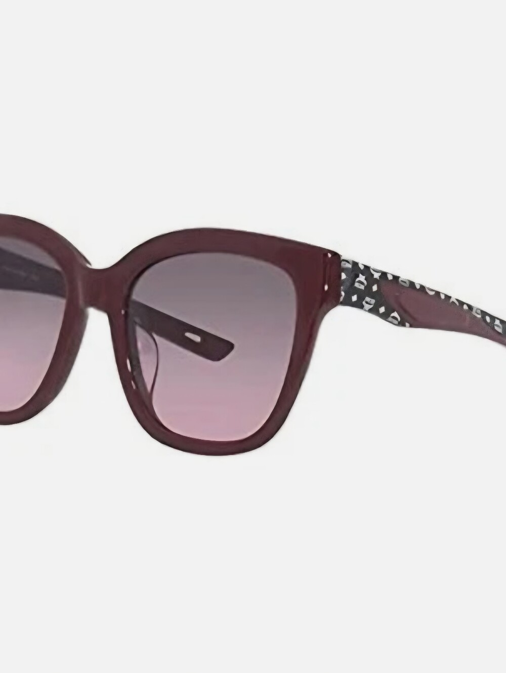MCM Women’s Oversized Square Sunglasses in Burgundy-Never Worn